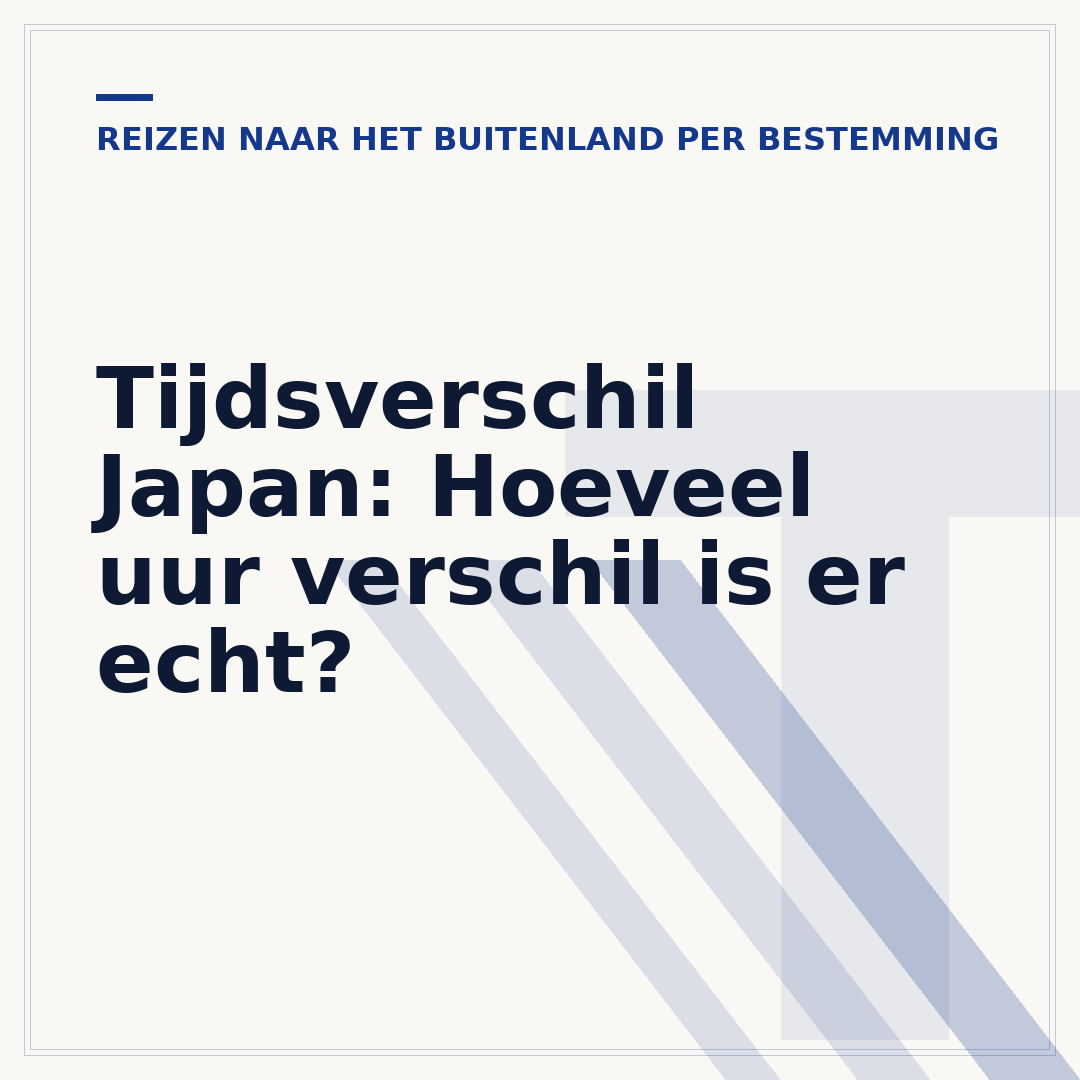 Tijdsverschil Japan: Hoeveel uur verschil is er echt?