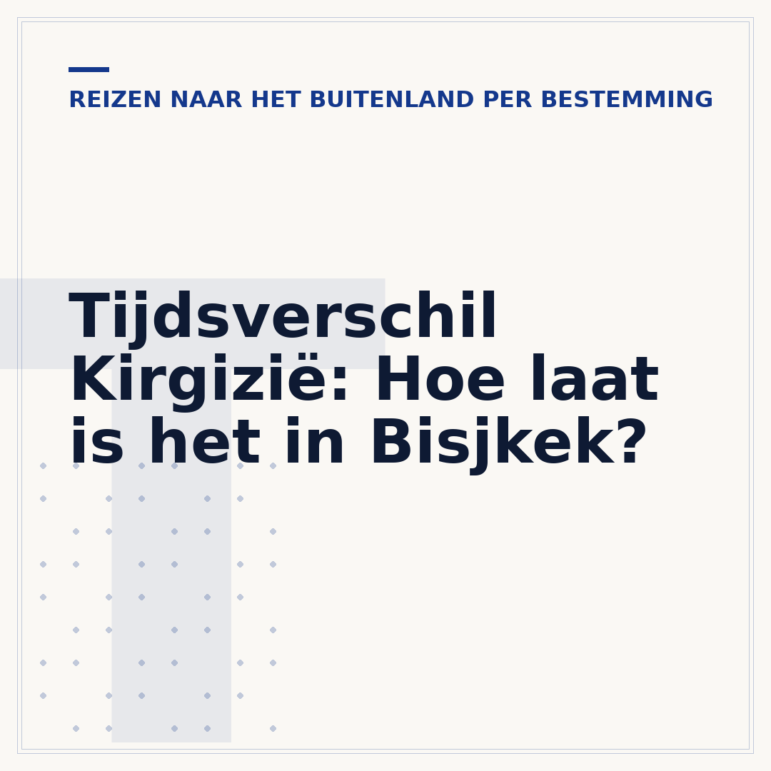 Tijdsverschil Kirgizië: Hoe laat is het in Bisjkek?