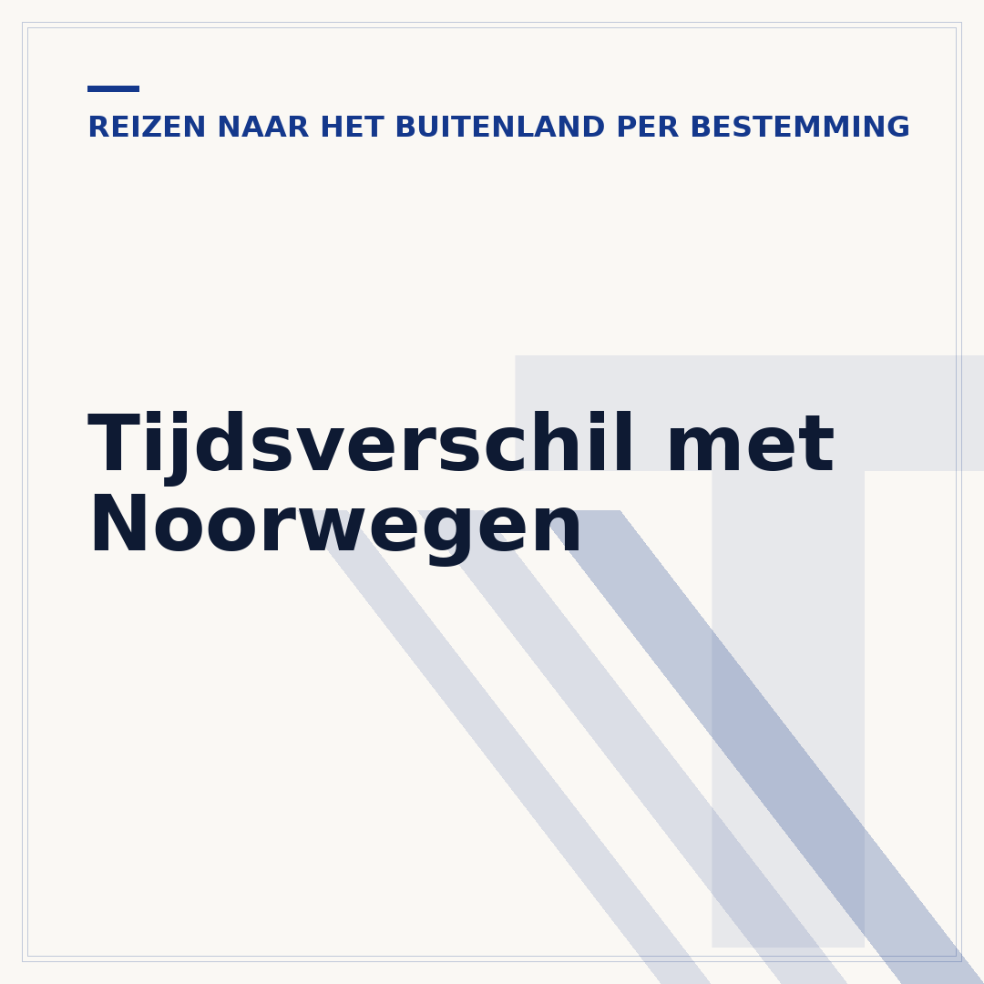 Tijdsverschil met Noorwegen