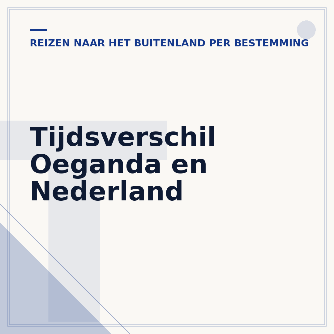 Tijdsverschil Oeganda en Nederland