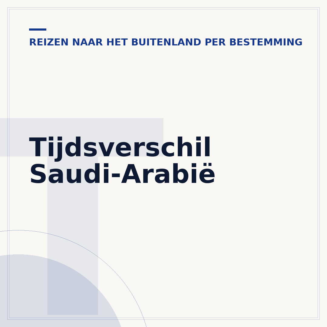 Tijdsverschil Saudi-Arabië