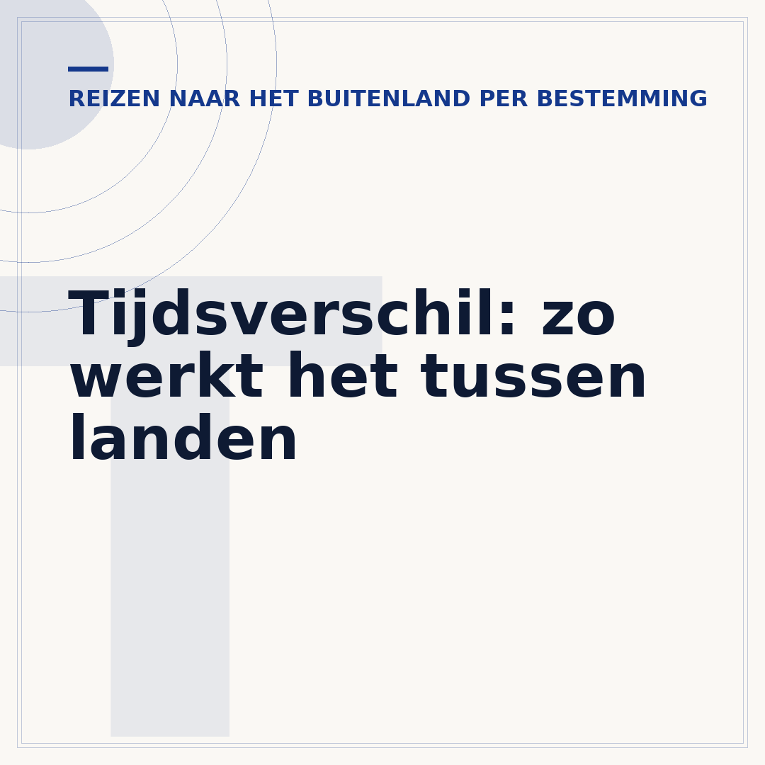 Tijdsverschil: zo werkt het tussen landen