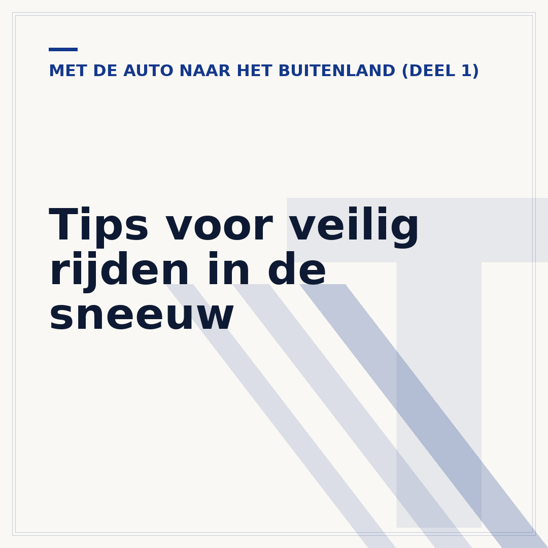 Tips voor veilig rijden in de sneeuw