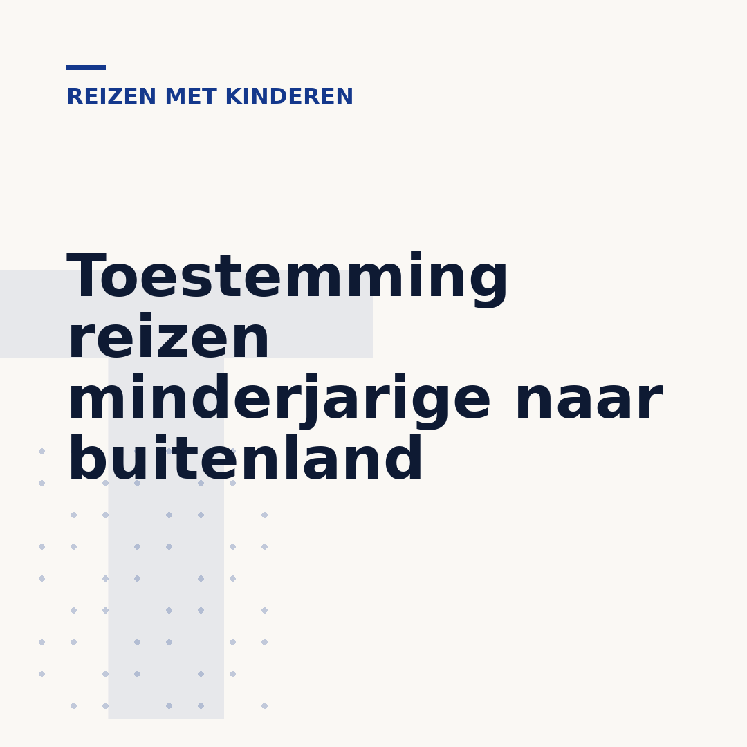 Toestemming reizen minderjarige naar buitenland