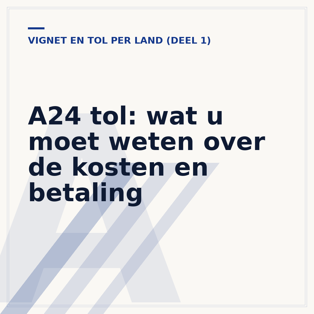 A24 tol: wat u moet weten over de kosten en betaling