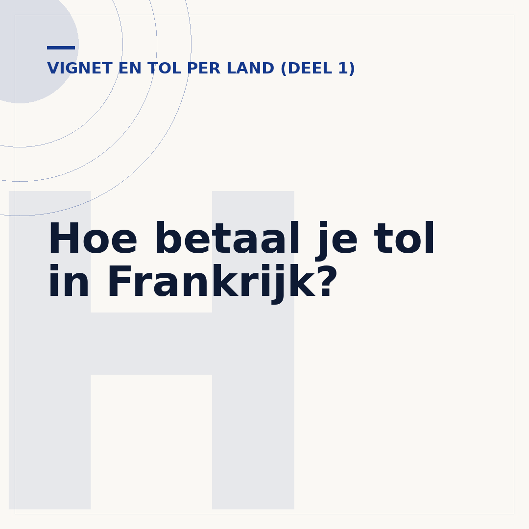 Hoe betaal je tol in Frankrijk?