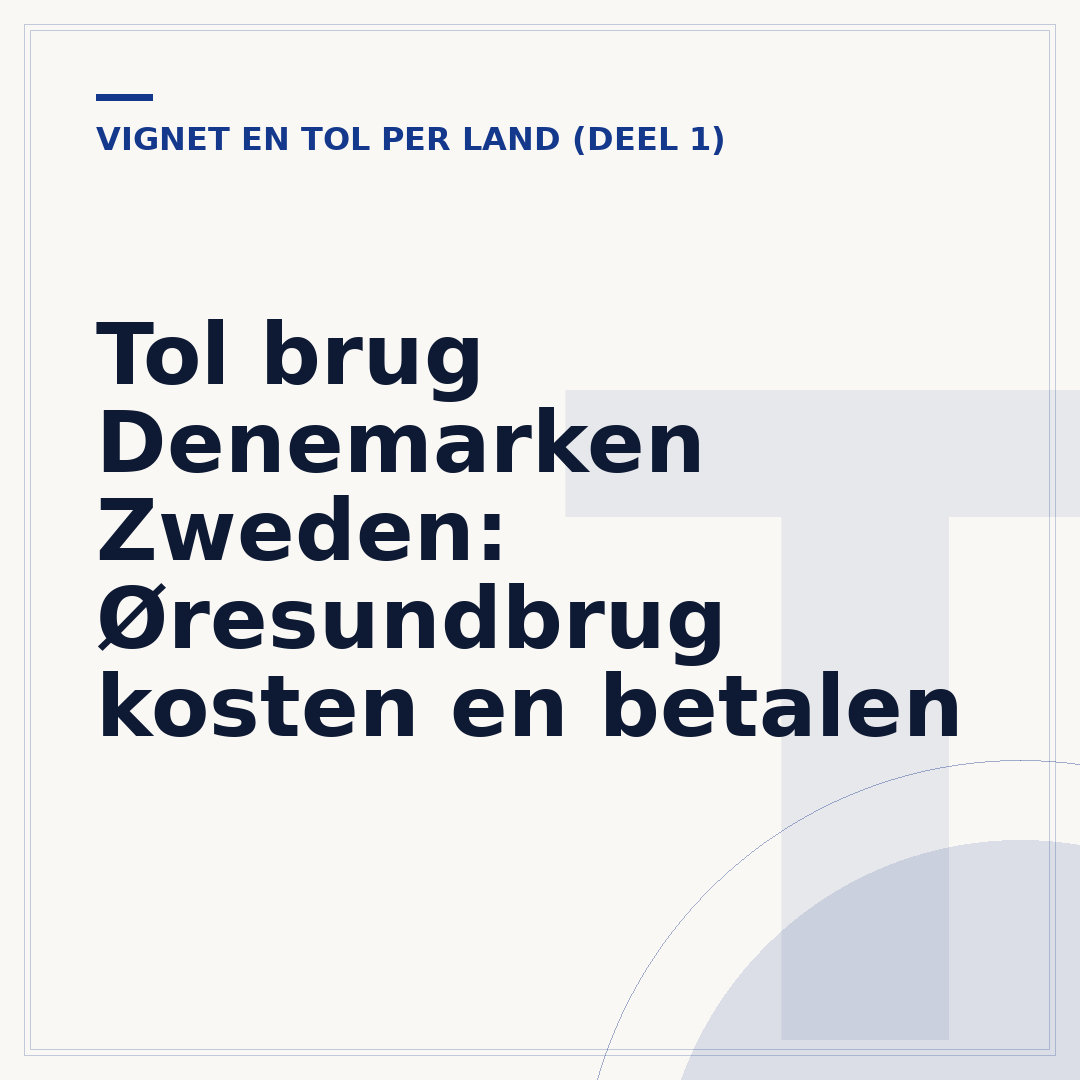 Tol brug Denemarken Zweden: Øresundbrug kosten en betalen