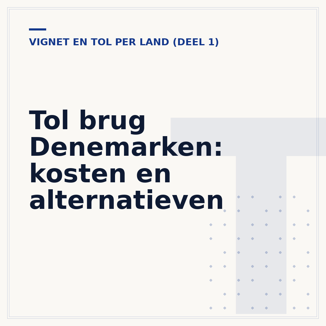 Tol brug Denemarken: kosten en alternatieven