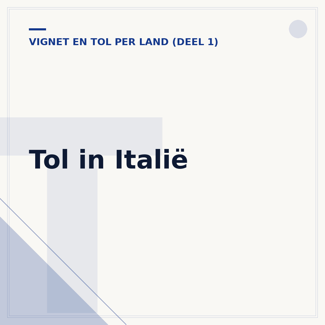 Tol in Italië