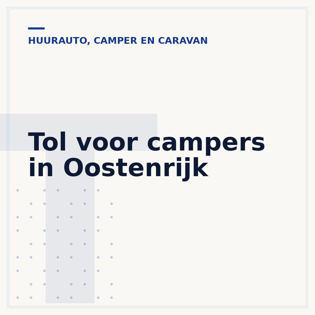 Tol voor campers in Oostenrijk