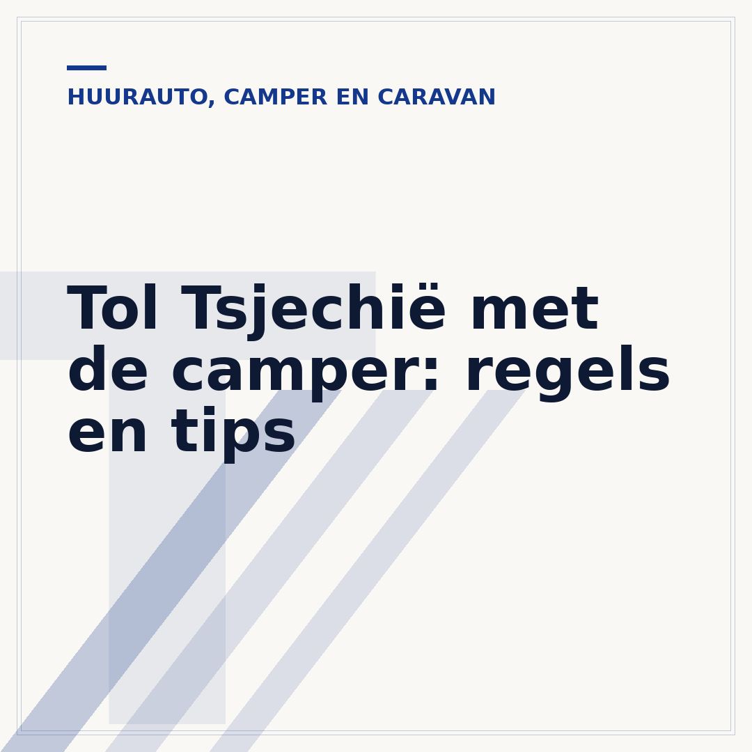 Tol Tsjechië met de camper: regels en tips