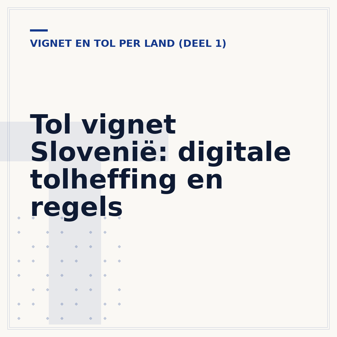 Tol vignet Slovenië: digitale tolheffing en regels