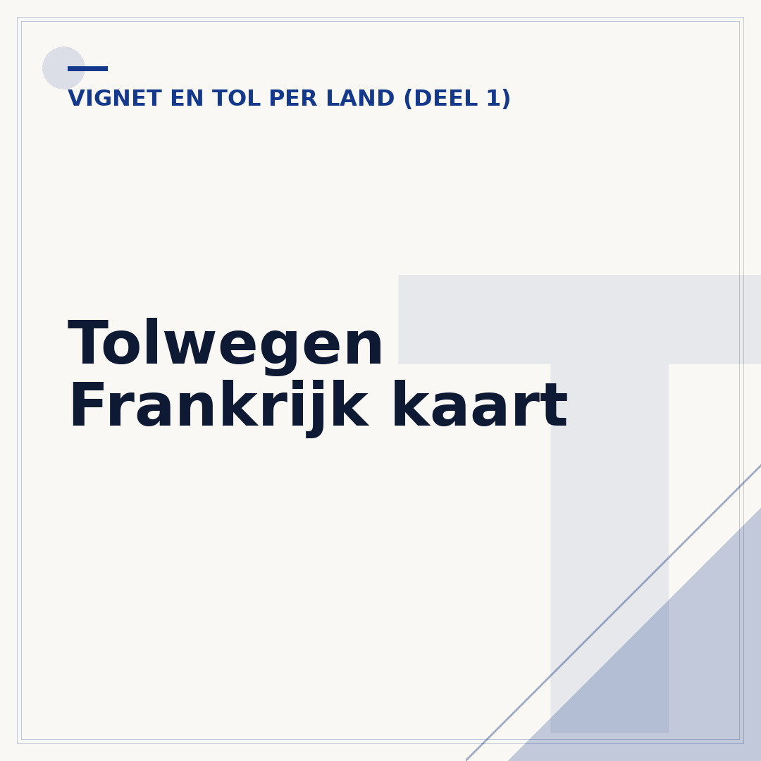 Tolwegen Frankrijk kaart