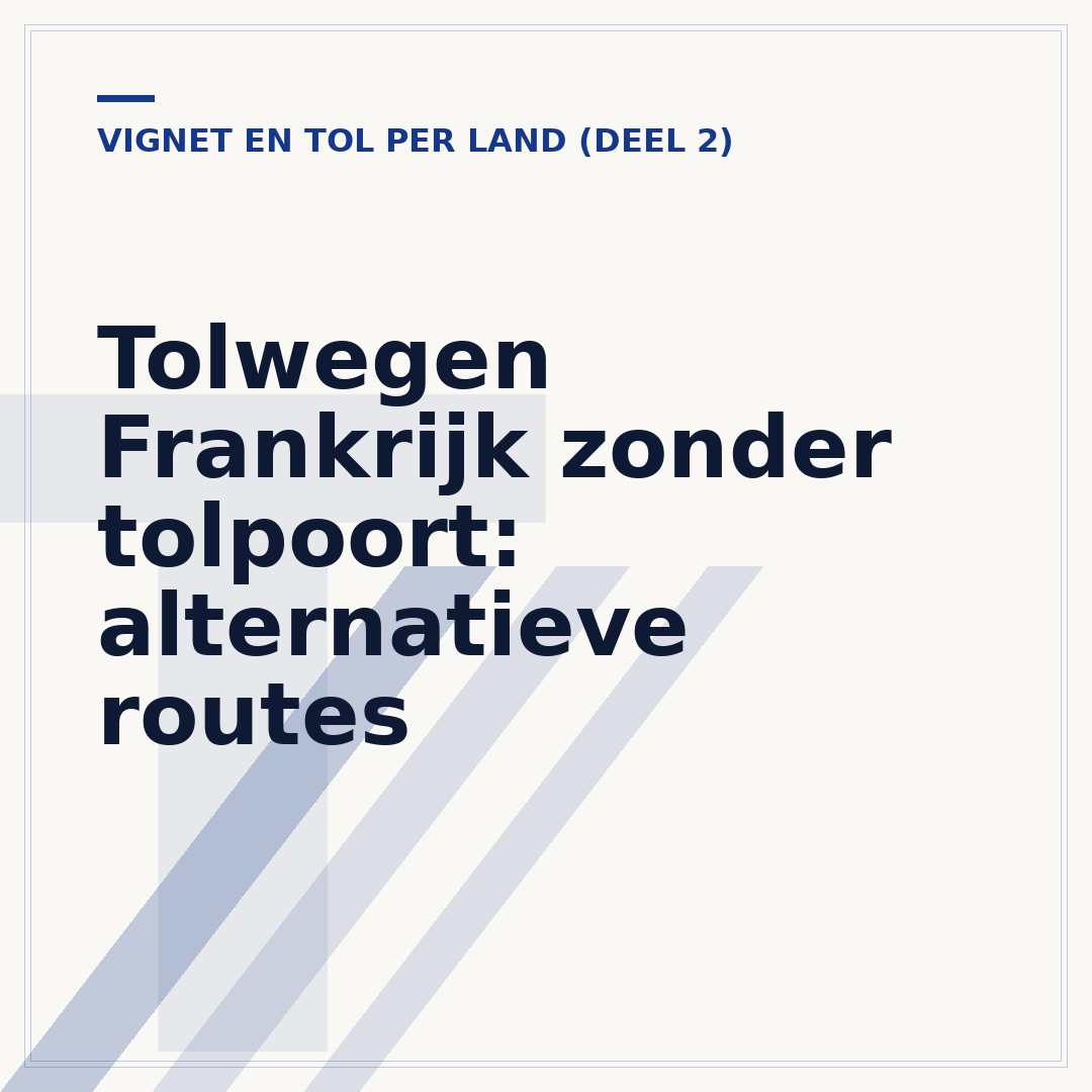 Tolwegen Frankrijk zonder tolpoort: alternatieve routes