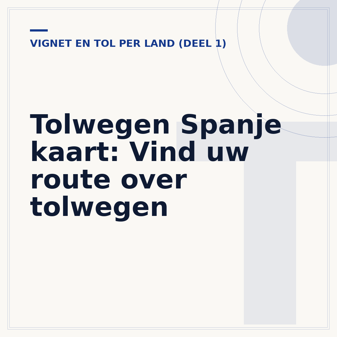Tolwegen Spanje kaart: Vind uw route over tolwegen