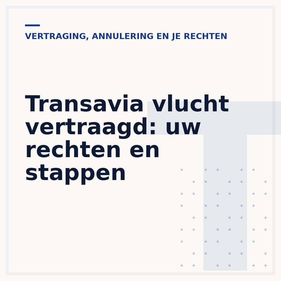 Transavia vlucht vertraagd: uw rechten en stappen