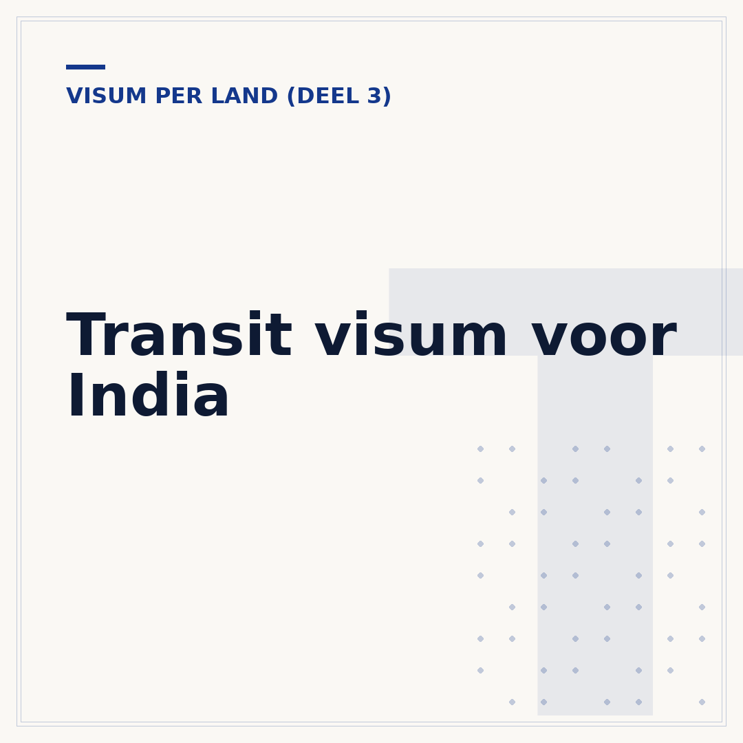 Transit visum voor India