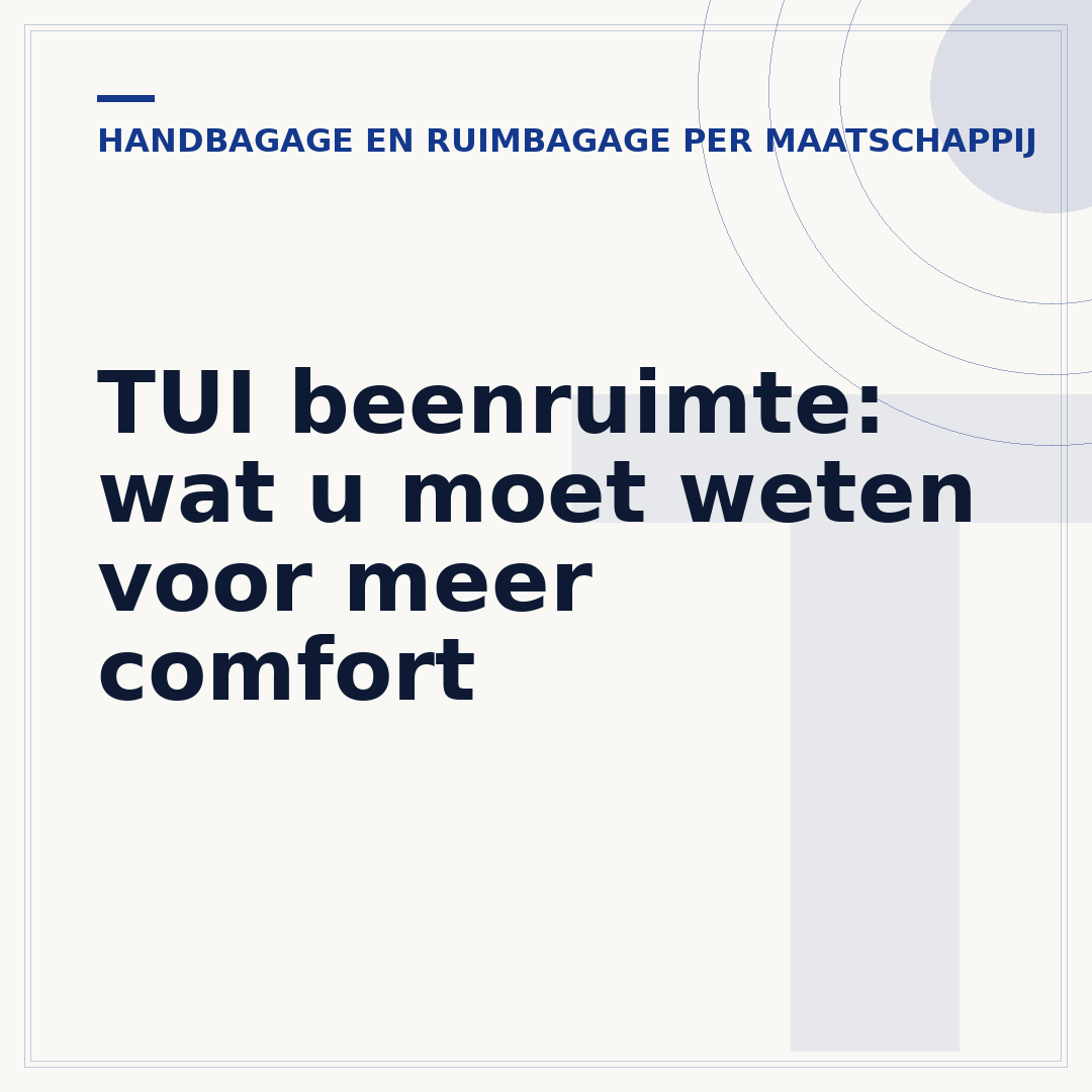 TUI beenruimte: wat u moet weten voor meer comfort