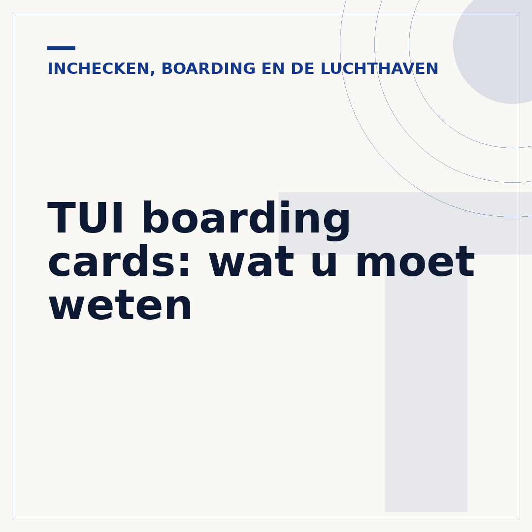 TUI boarding cards: wat u moet weten