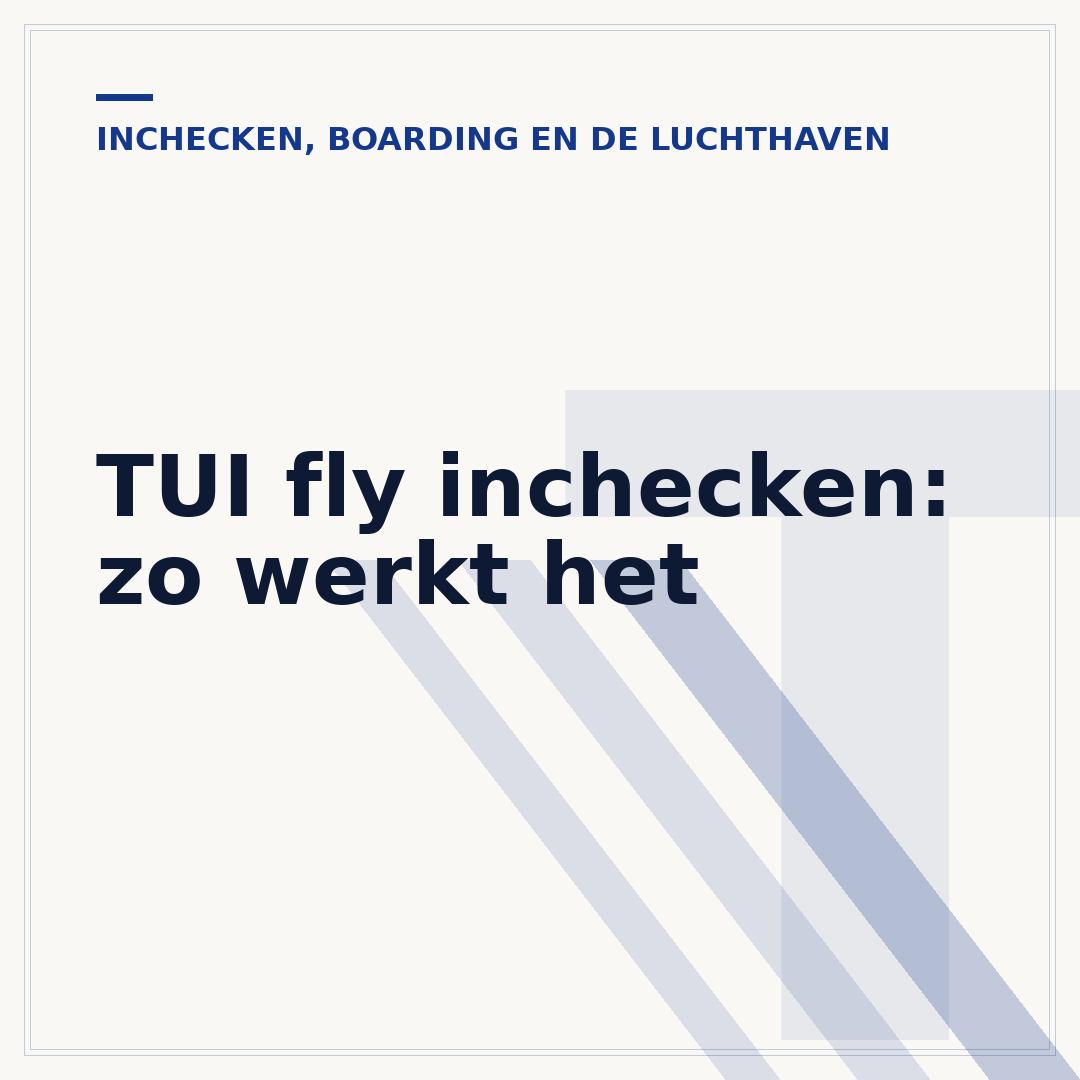 TUI fly inchecken: zo werkt het