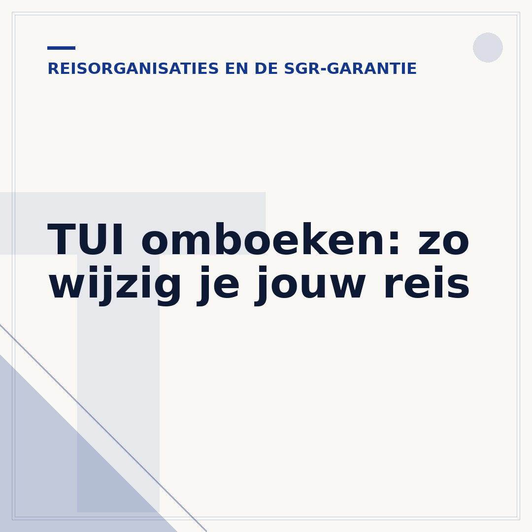 TUI omboeken: zo wijzig je jouw reis