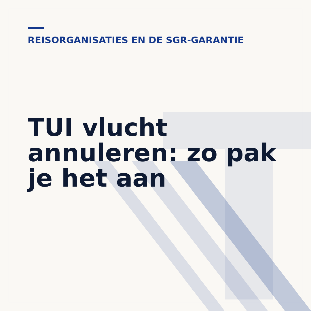 TUI vlucht annuleren: zo pak je het aan