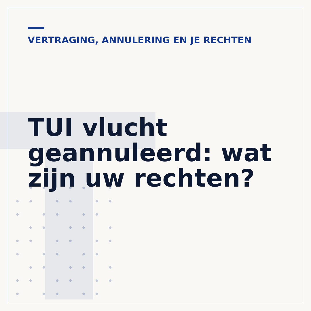 TUI vlucht geannuleerd: wat zijn uw rechten?