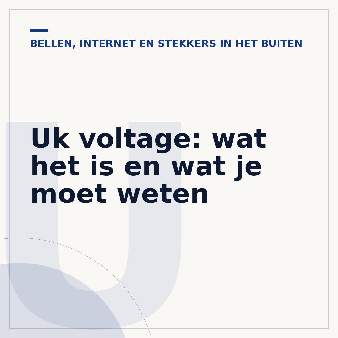 Uk voltage: wat het is en wat je moet weten
