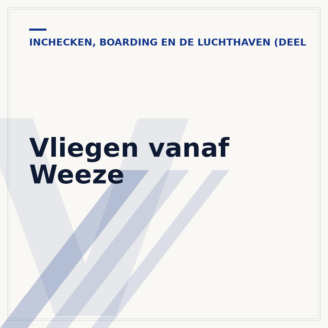 Vliegen vanaf Weeze