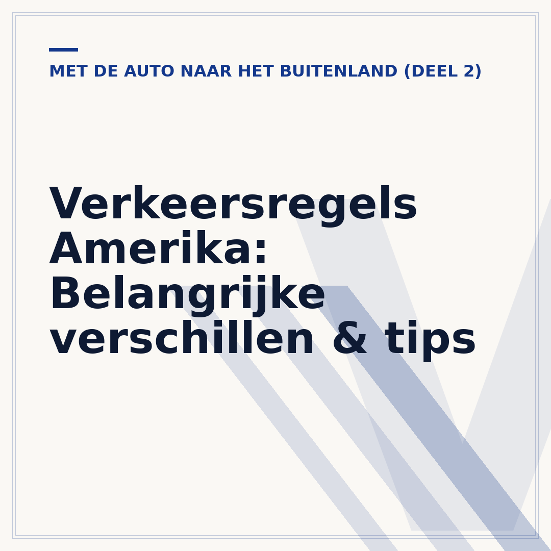 Verkeersregels Amerika: Belangrijke verschillen & tips