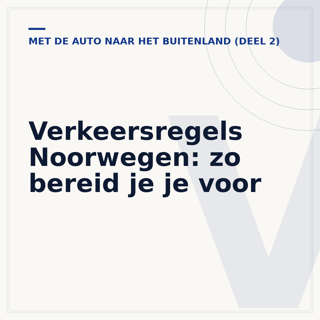 Verkeersregels Noorwegen: zo bereid je je voor