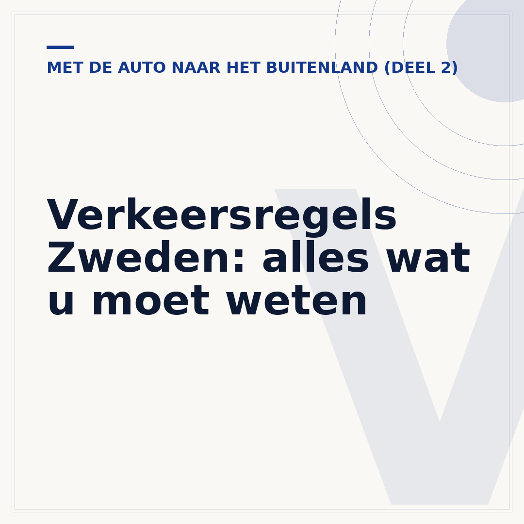 Verkeersregels Zweden: alles wat u moet weten