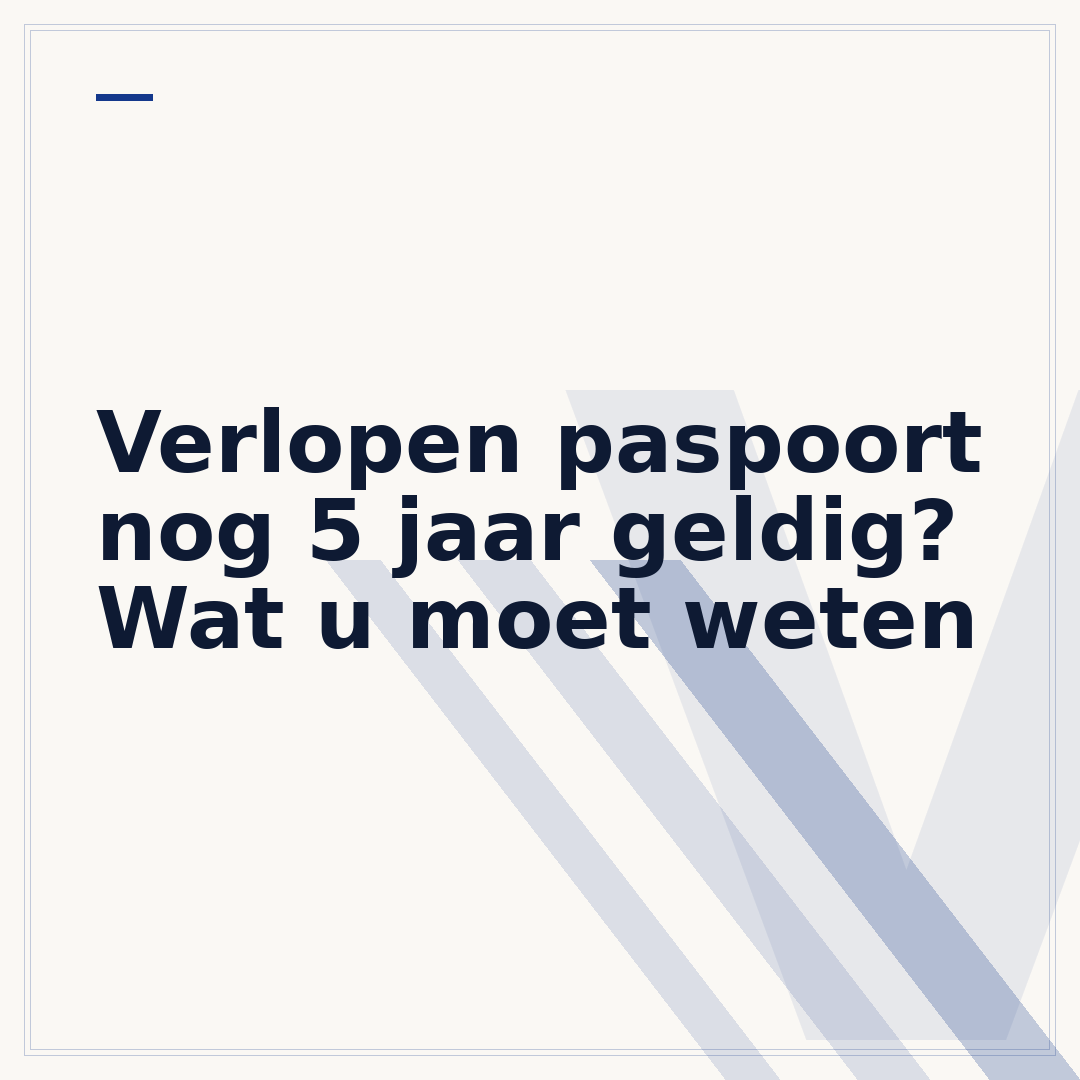 Verlopen paspoort nog 5 jaar geldig? Wat u moet weten