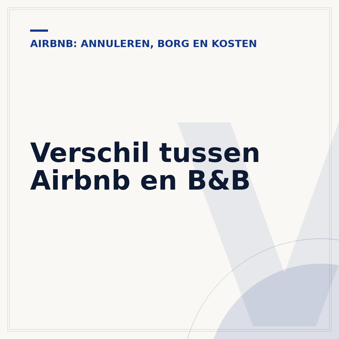 Verschil tussen Airbnb en B&B