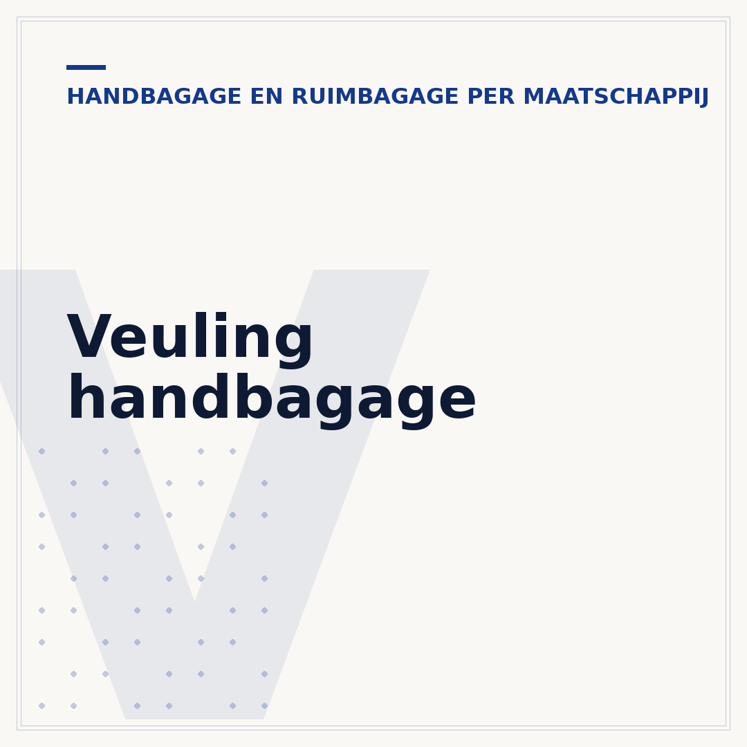 Veuling handbagage