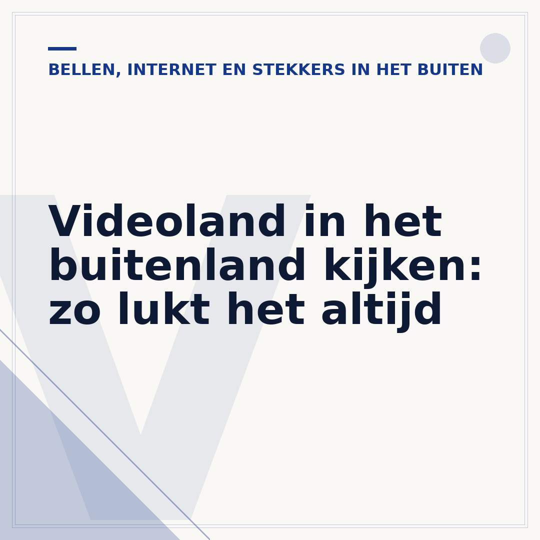 Videoland in het buitenland kijken: zo lukt het altijd