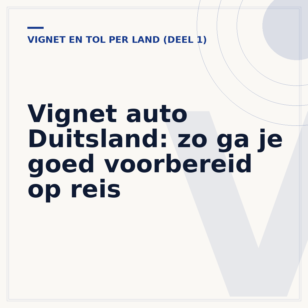 Vignet auto Duitsland: zo ga je goed voorbereid op reis