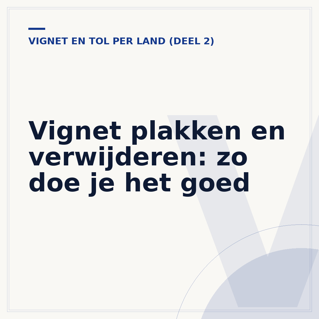 Vignet plakken en verwijderen: zo doe je het goed