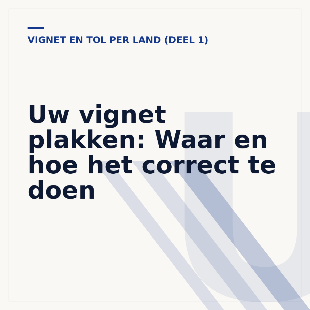 Uw vignet plakken: Waar en hoe het correct te doen