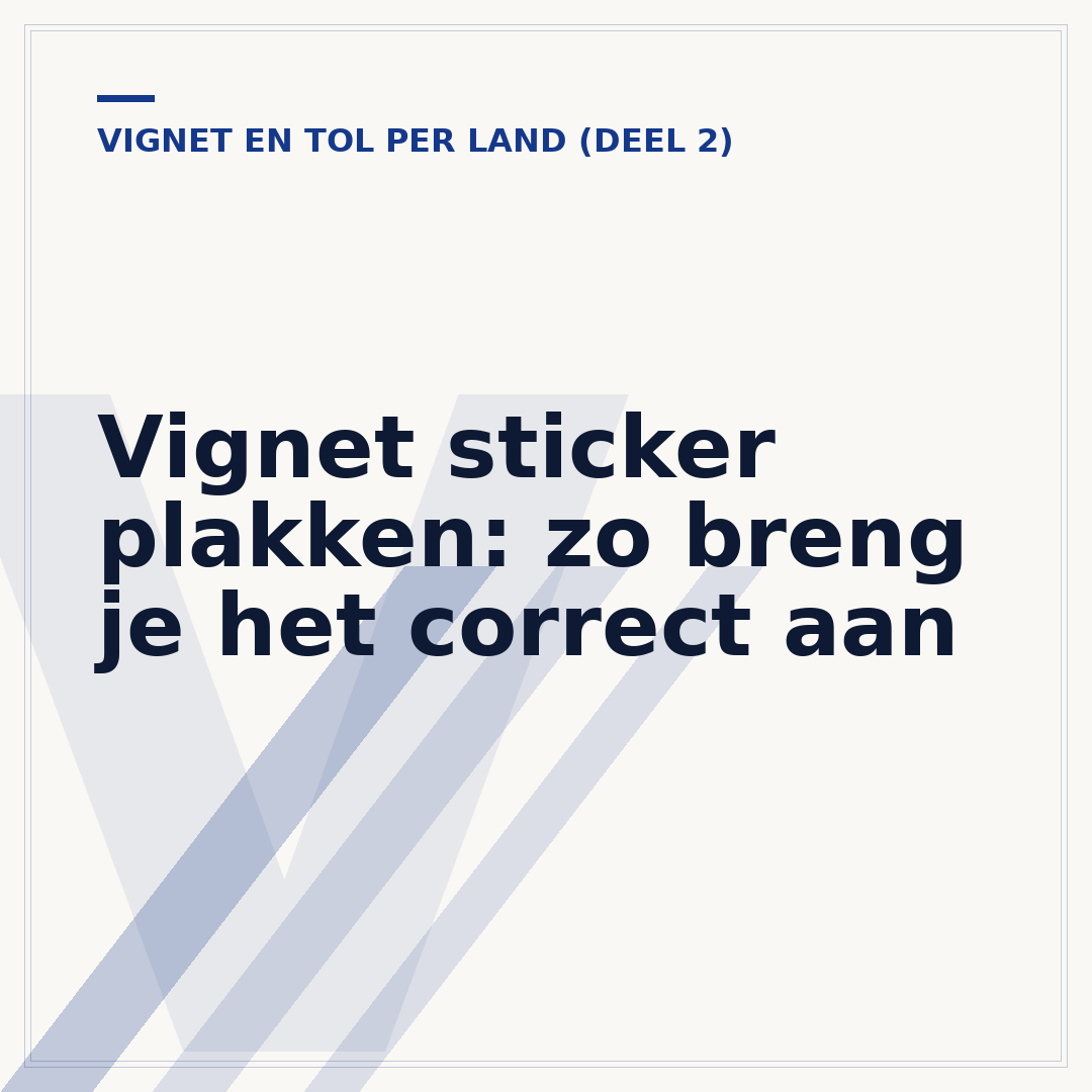 Vignet sticker plakken: zo breng je het correct aan