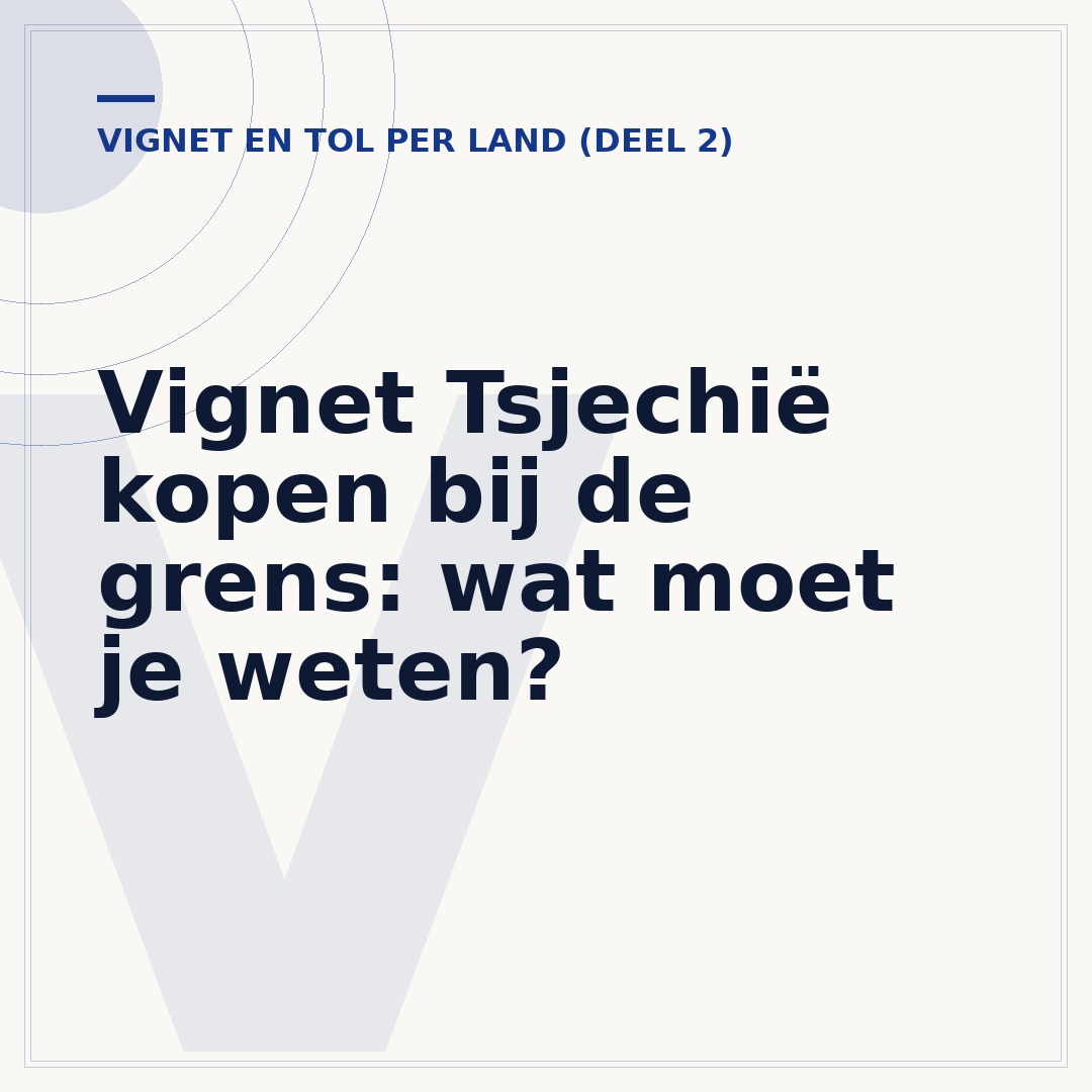 Vignet Tsjechië kopen bij de grens: wat moet je weten?