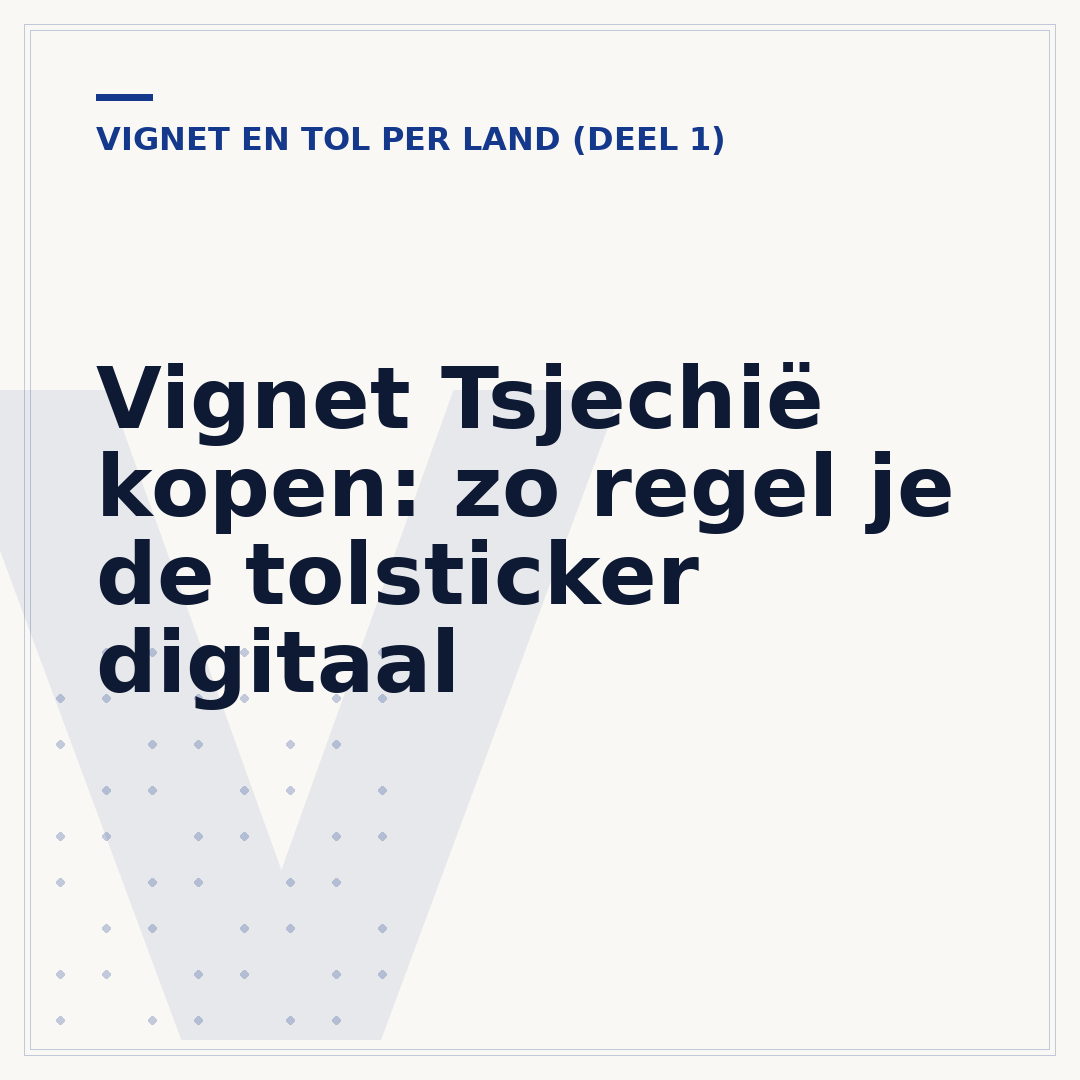 Vignet Tsjechië kopen: zo regel je de tolsticker digitaal