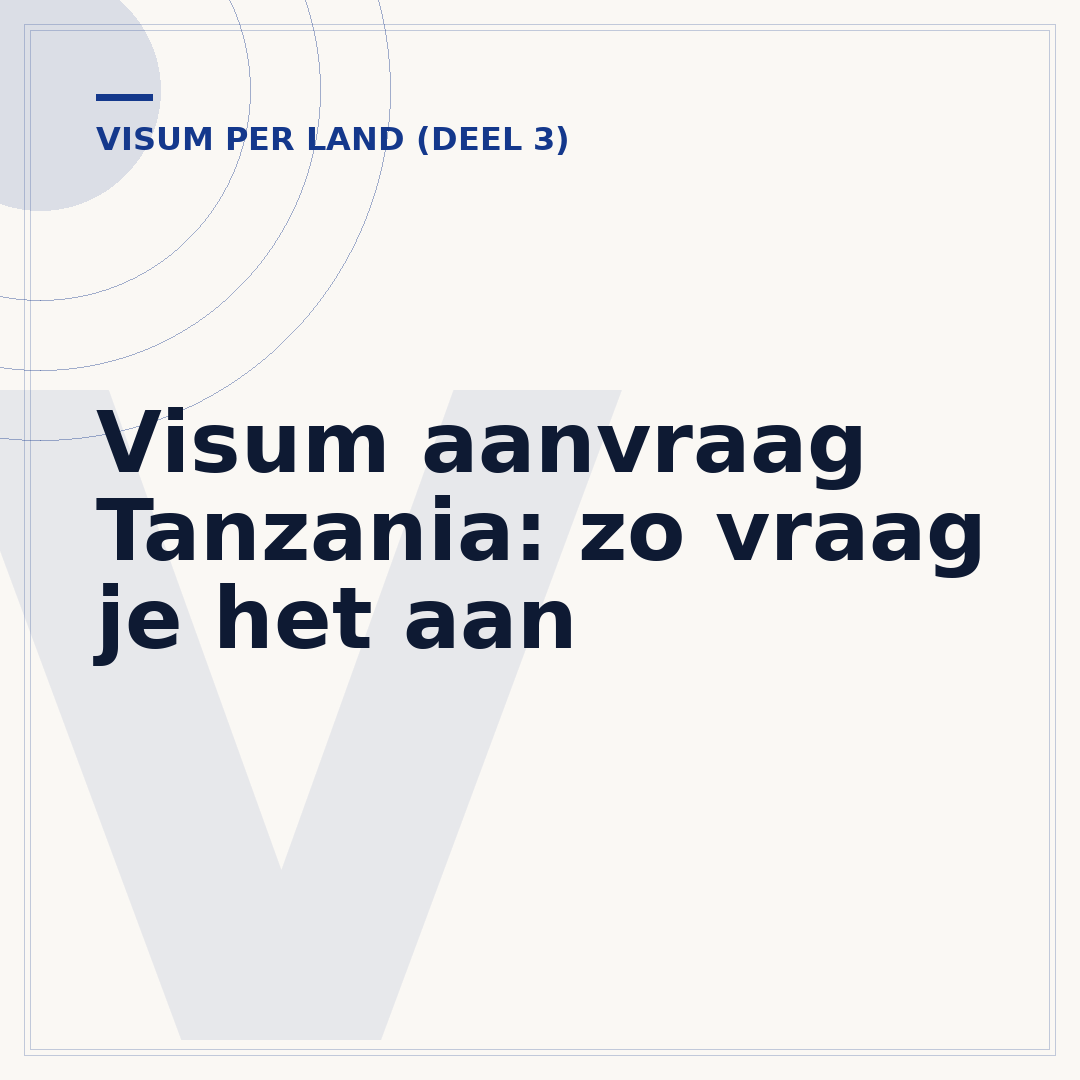 Visum aanvraag Tanzania: zo vraag je het aan