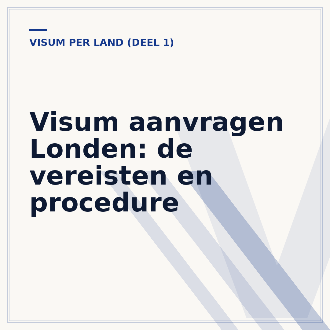 Visum aanvragen Londen: de vereisten en procedure