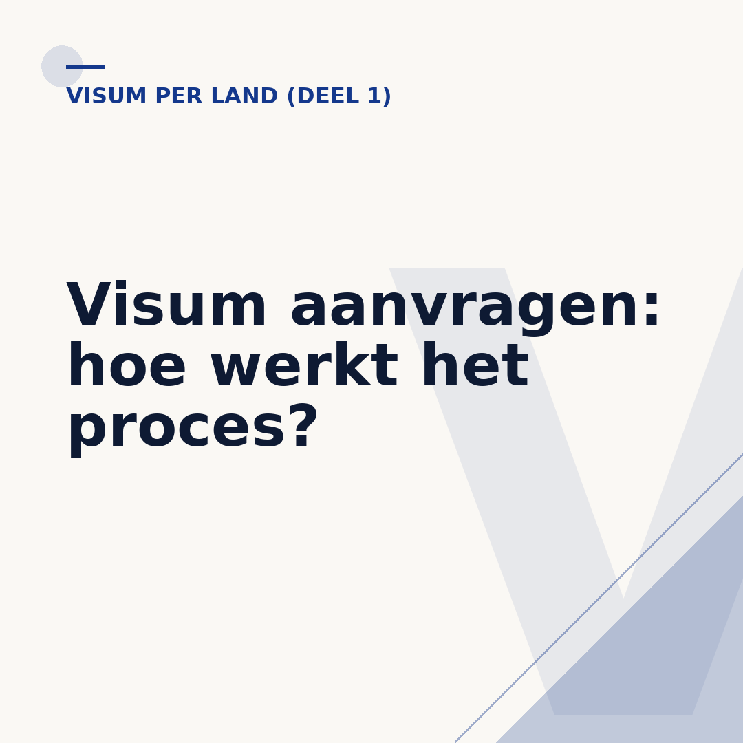 Visum aanvragen: hoe werkt het proces?