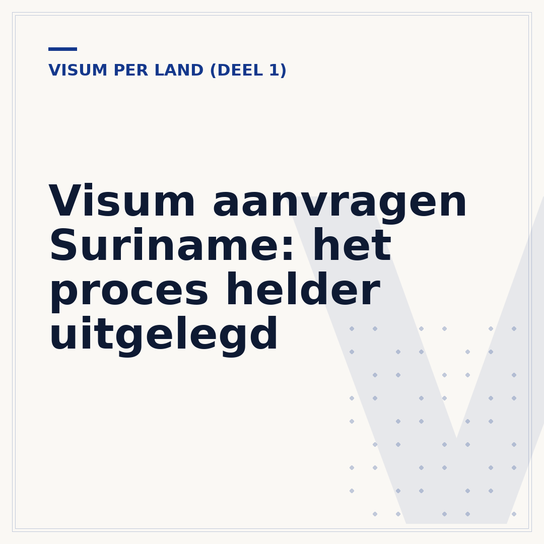 Visum aanvragen Suriname: het proces helder uitgelegd