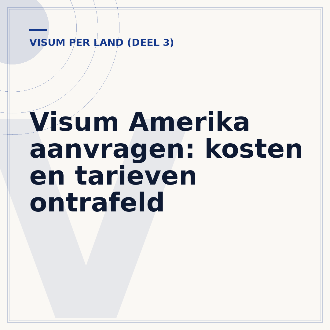 Visum Amerika aanvragen: kosten en tarieven ontrafeld