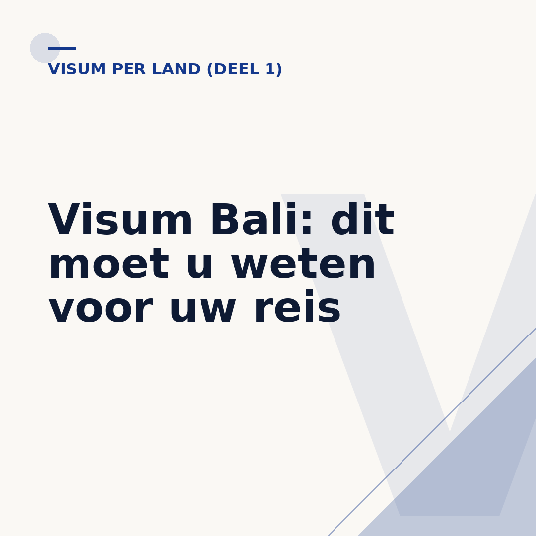 Visum Bali: dit moet u weten voor uw reis