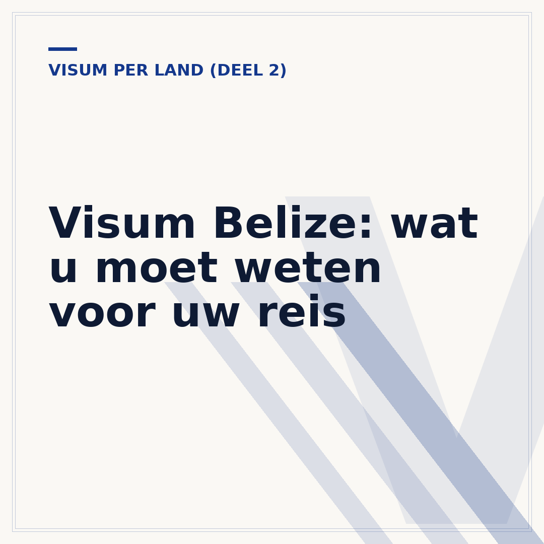 Visum Belize: wat u moet weten voor uw reis
