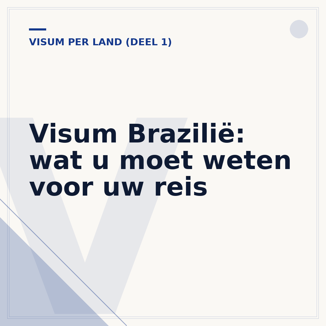 Visum Brazilië: wat u moet weten voor uw reis